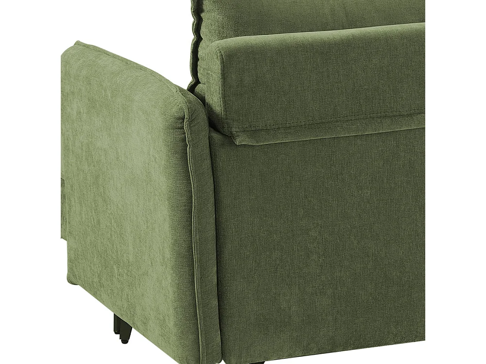 Green 3-Seater Corner Sofa with Reversible Chaise