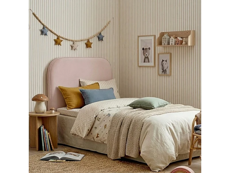 Gepolstertes Kopfteil rosa 90/105cm