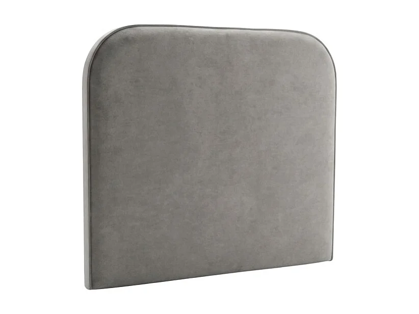 Gepolstertes Kopfteil grau 90/105cm
