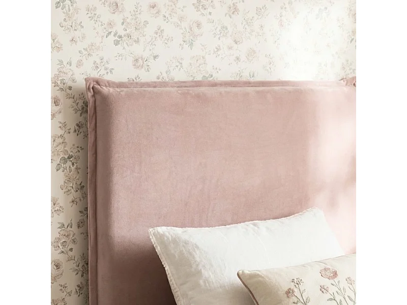Gepolstertes Kopfteil rosa 90/105cm