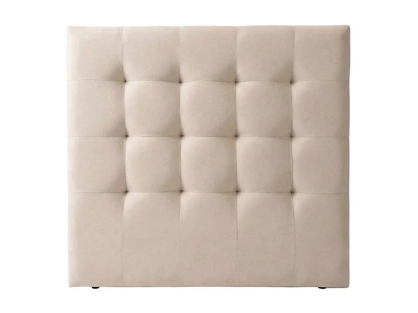 Gepolstertes Kopfteil beige 90/105cm