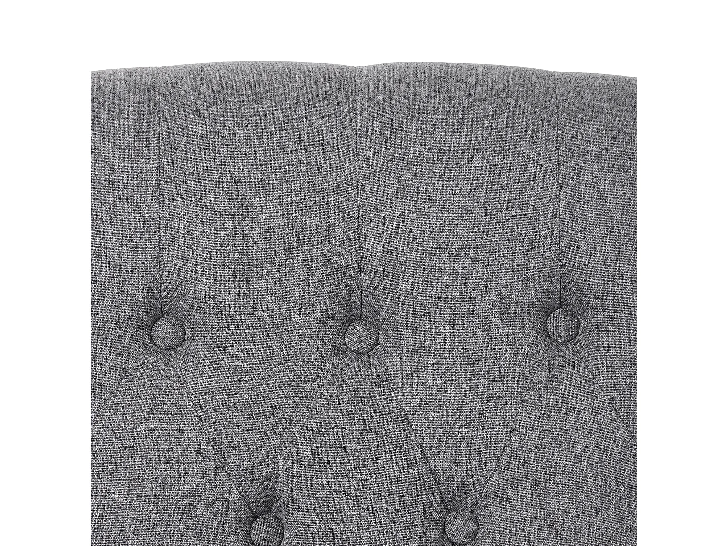 Grey Linen Button Tufted 140° Pushback Recliner Armchair with Footrest