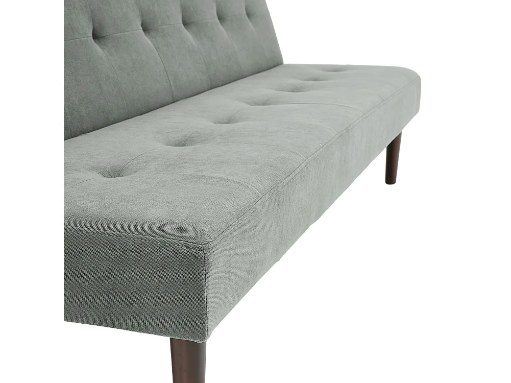Tufted Grey Towelling 2-Seater Clic Clac Sofa Bed