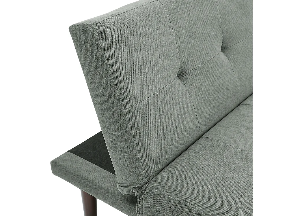Tufted Grey Towelling 2-Seater Clic Clac Sofa Bed