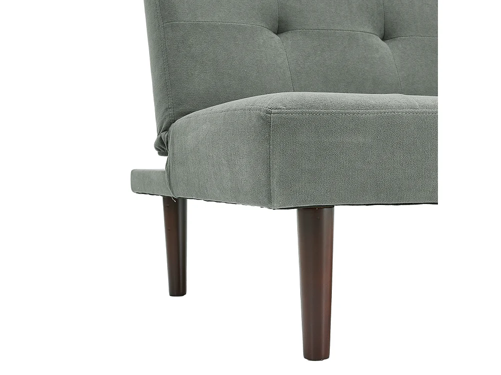 Tufted Grey Towelling 2-Seater Clic Clac Sofa Bed