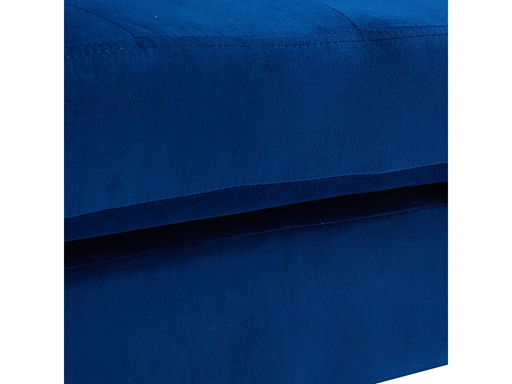 Mid-Century 1 Seater Armchair with Bolster Pillows - Blue