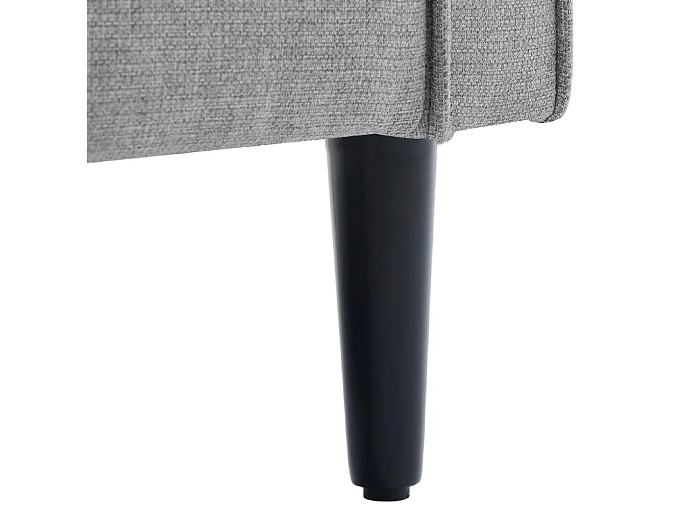 Mid-Century 1 Seater Armchair with Bolster Pillows - Grey
