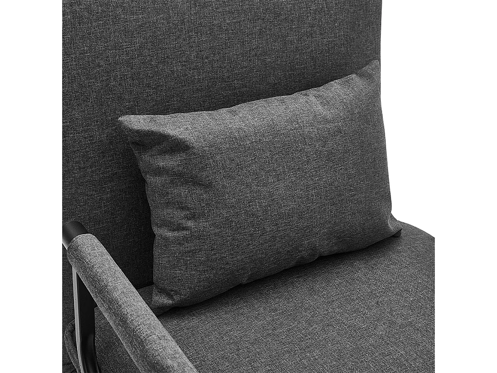 3-in-1 Single Convertible Sofa Bed with Pillow 6 Position Recliner Armchair