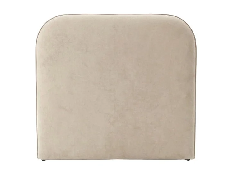 Gepolstertes Kopfteil beige 90/105cm