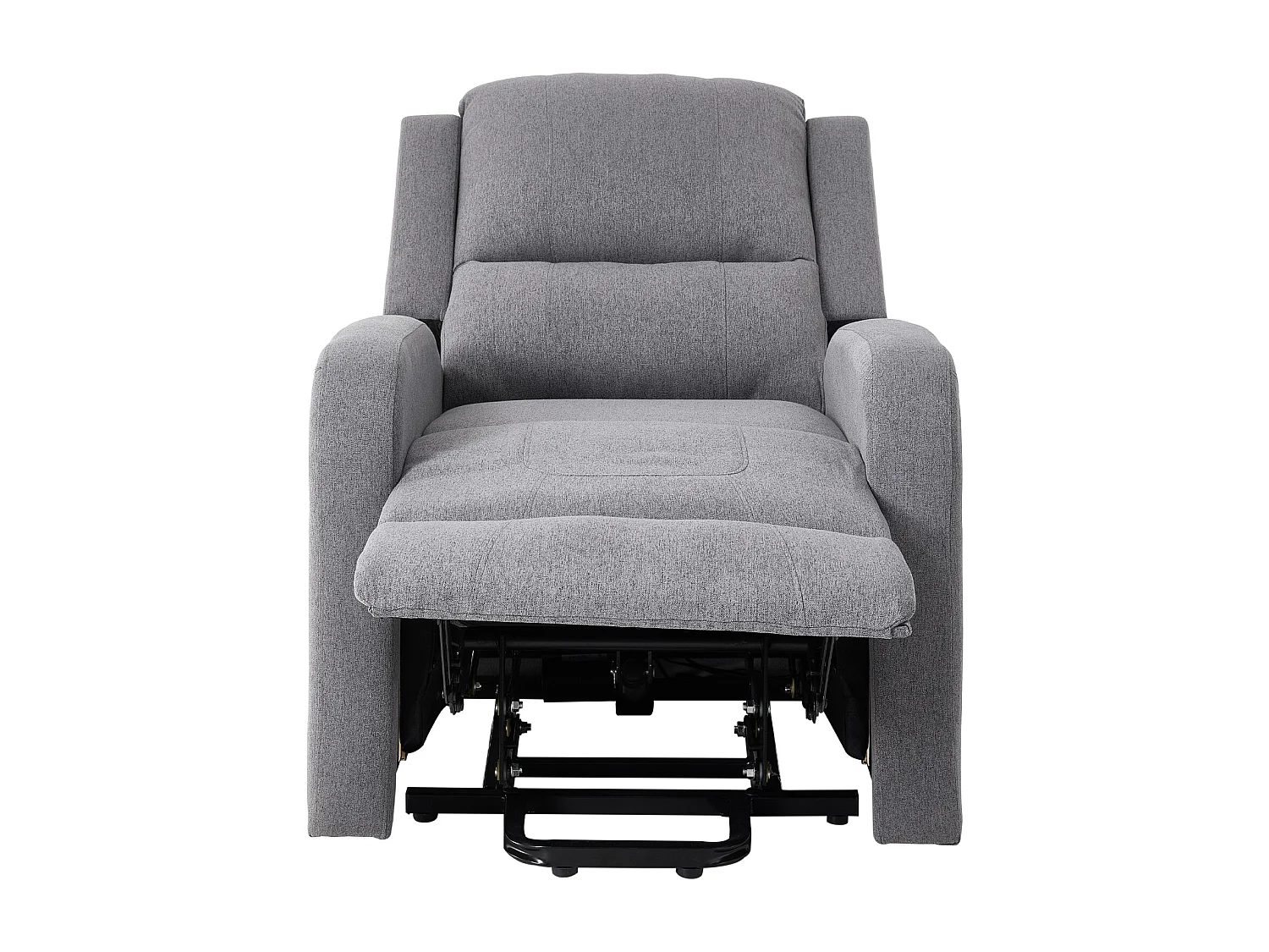 Grey Linen 8 Point Massage Recliner Armchair with Heat