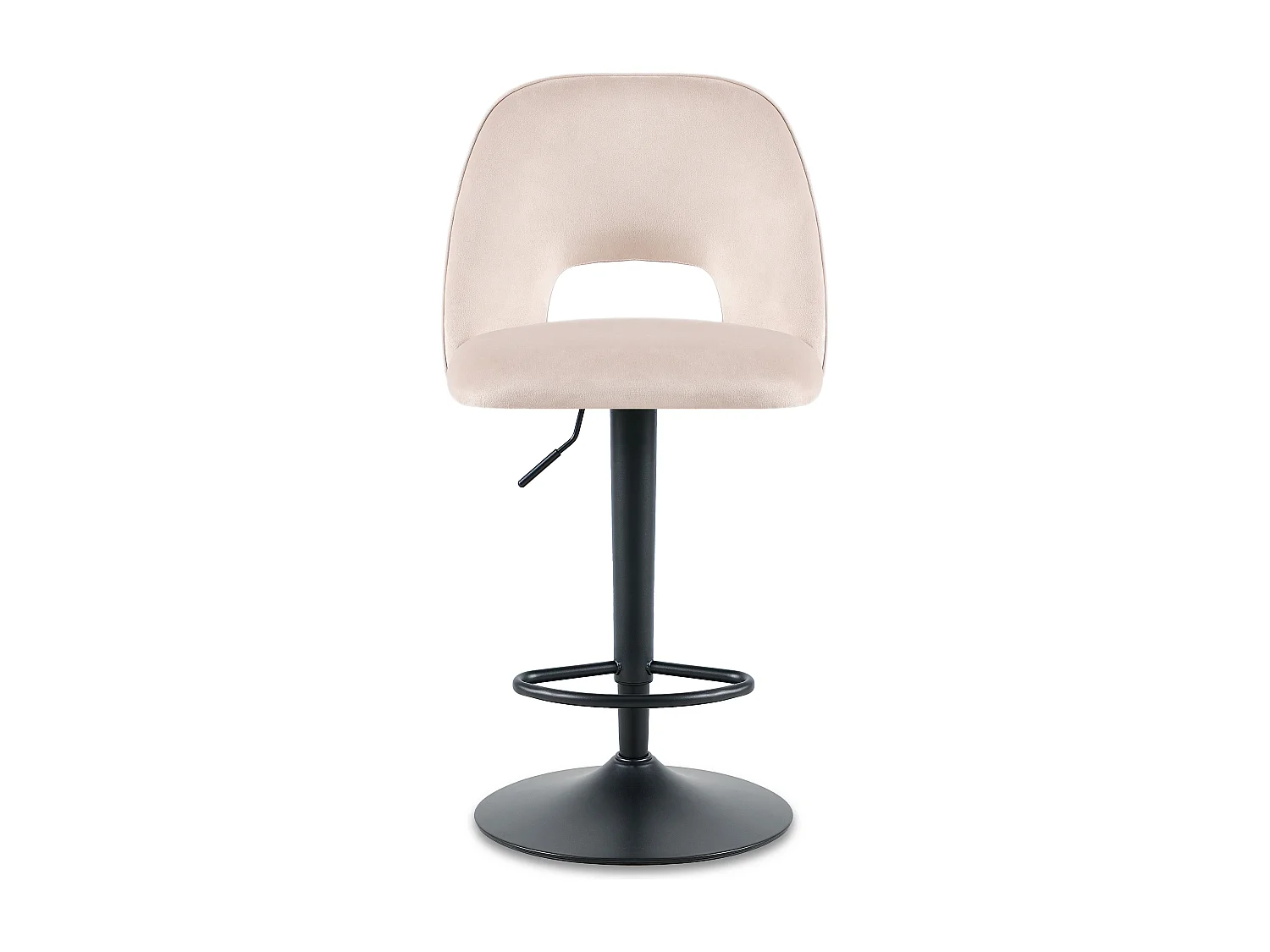 SONARA Set of 1 Adjustable Velvet Upholstered Breakfast Bar Stools