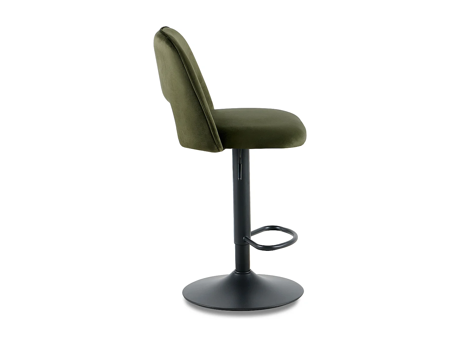 SONARA Set of 2 Adjustable Velvet Upholstered Breakfast Bar Stools