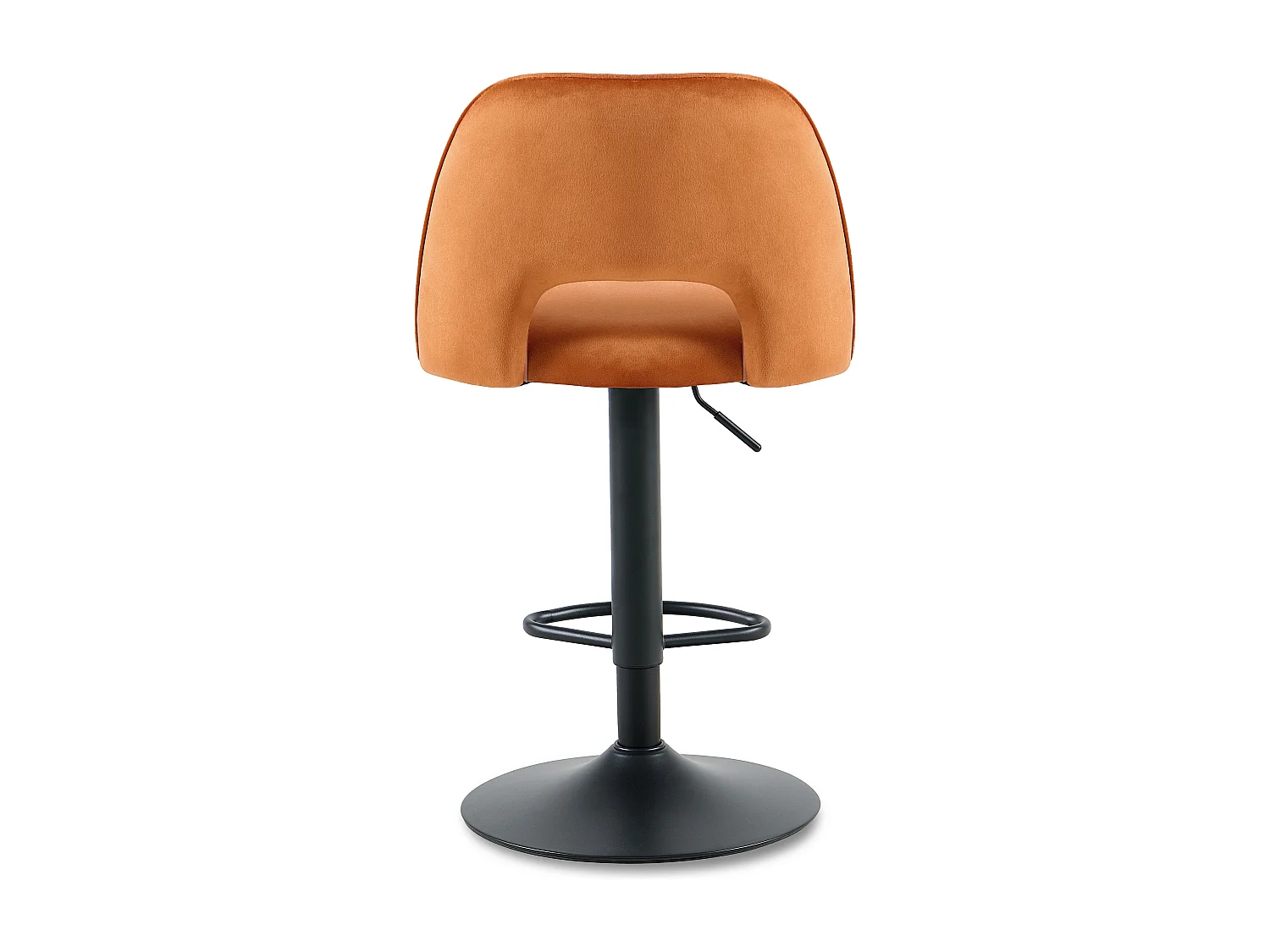 SONARA Set of 1 Adjustable Velvet Upholstered Breakfast Bar Stools