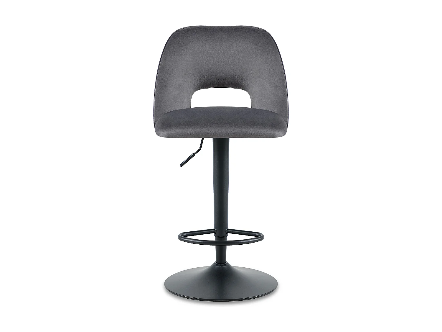 SONARA Set of 2 Adjustable Velvet Upholstered Breakfast Bar Stools