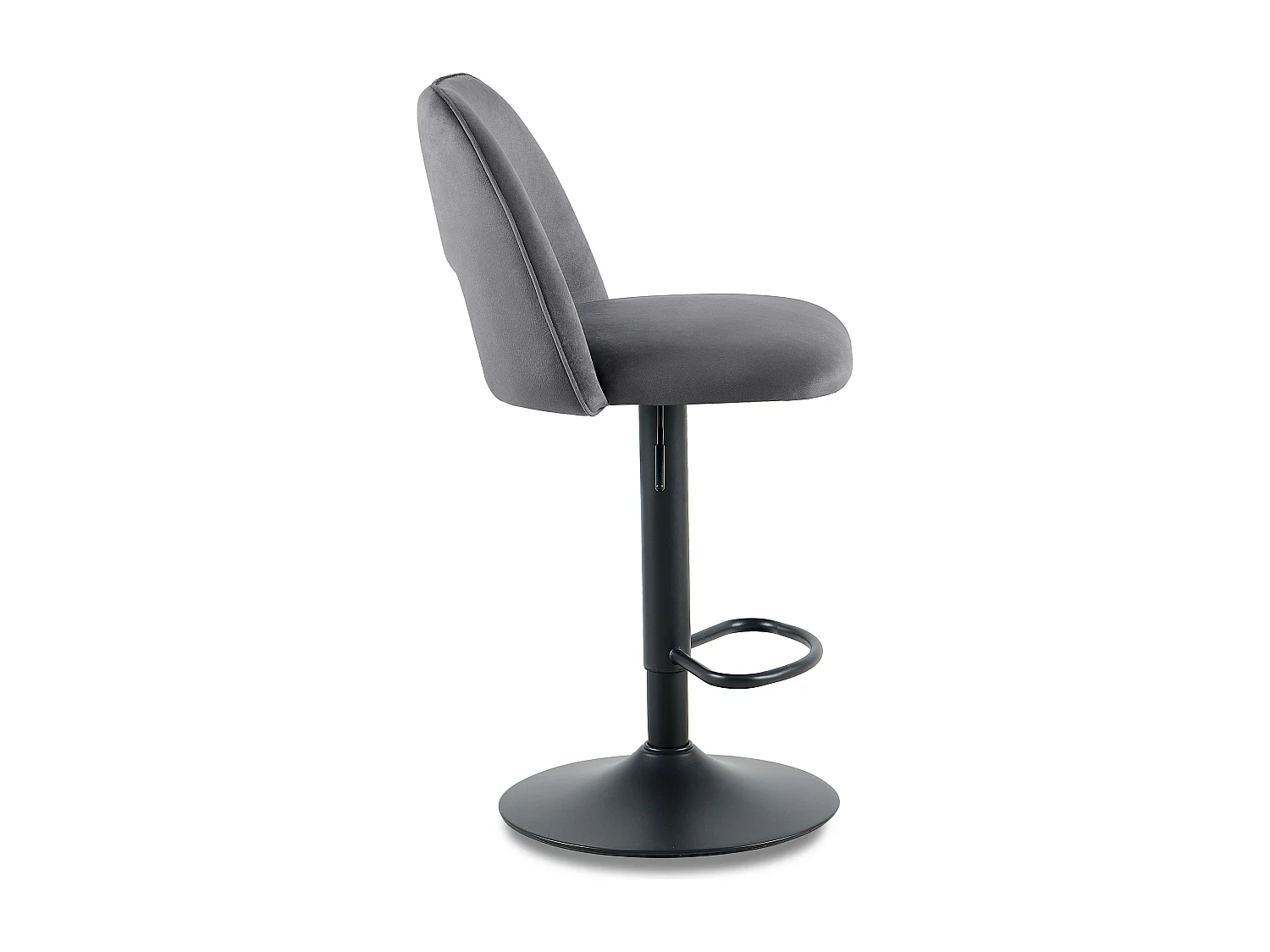 SONARA Set of 2 Adjustable Velvet Upholstered Breakfast Bar Stools