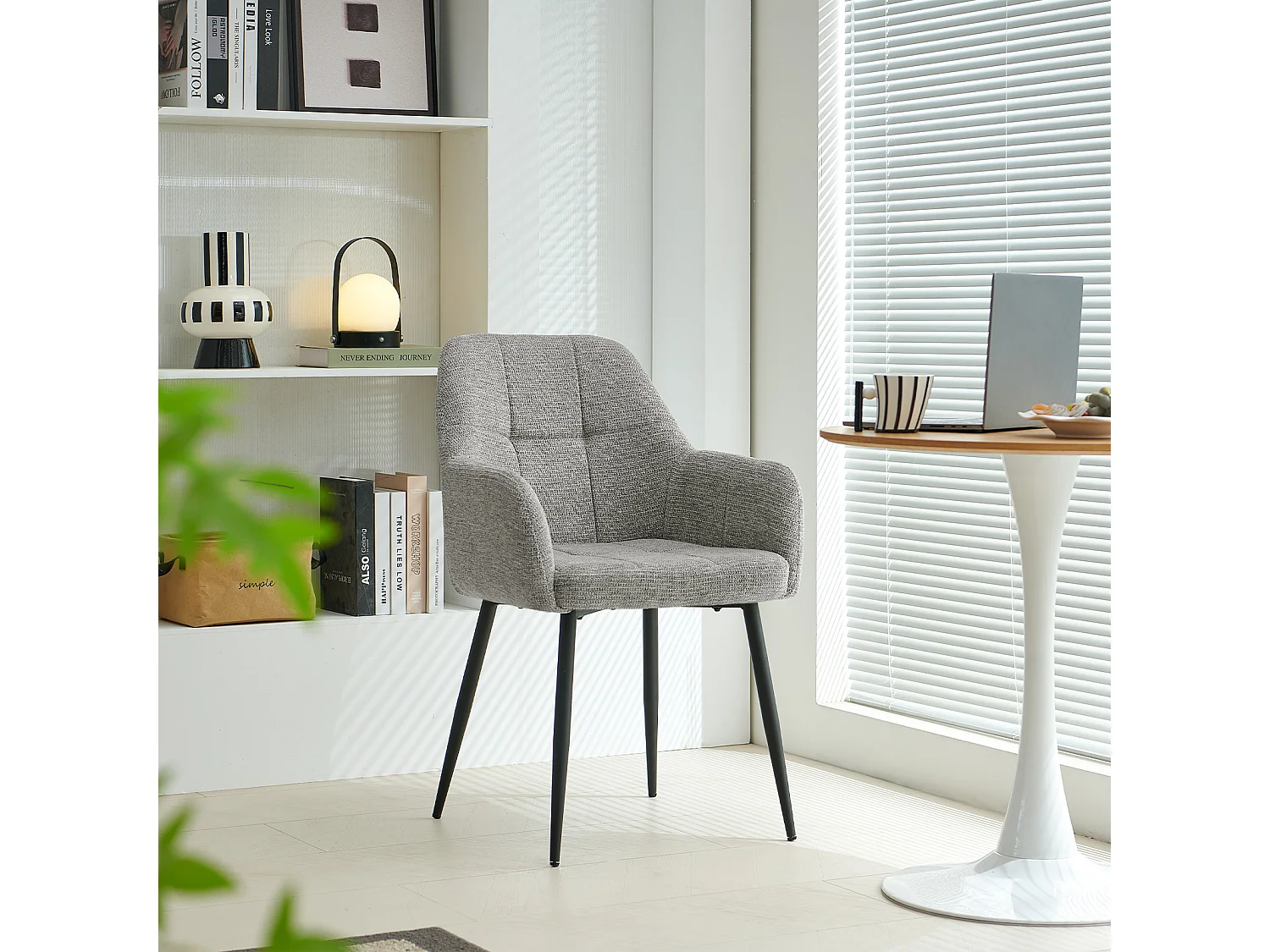 SONARA Dining Chair Set of 2, Water-Repellent  Plush Chenille Upholstered for Dining Room