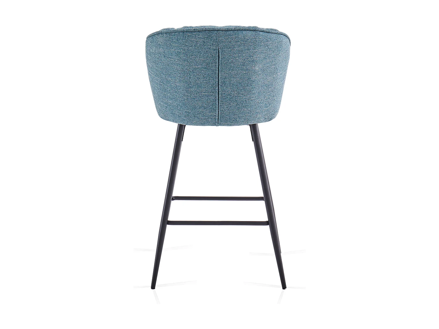SONARA Set of 1 Blended Woven Fabric Counter Height Bar Stools with Backrest