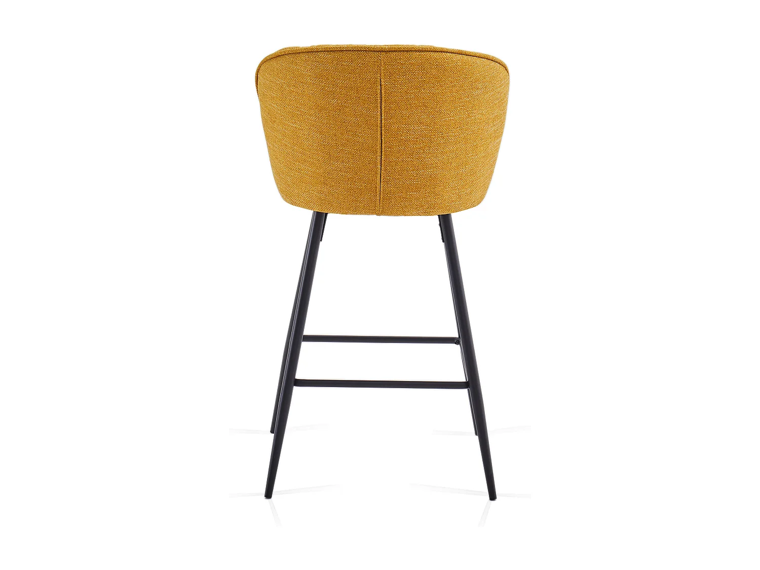 SONARA Set of 1 Blended Woven Fabric Counter Height Bar Stools with Backrest