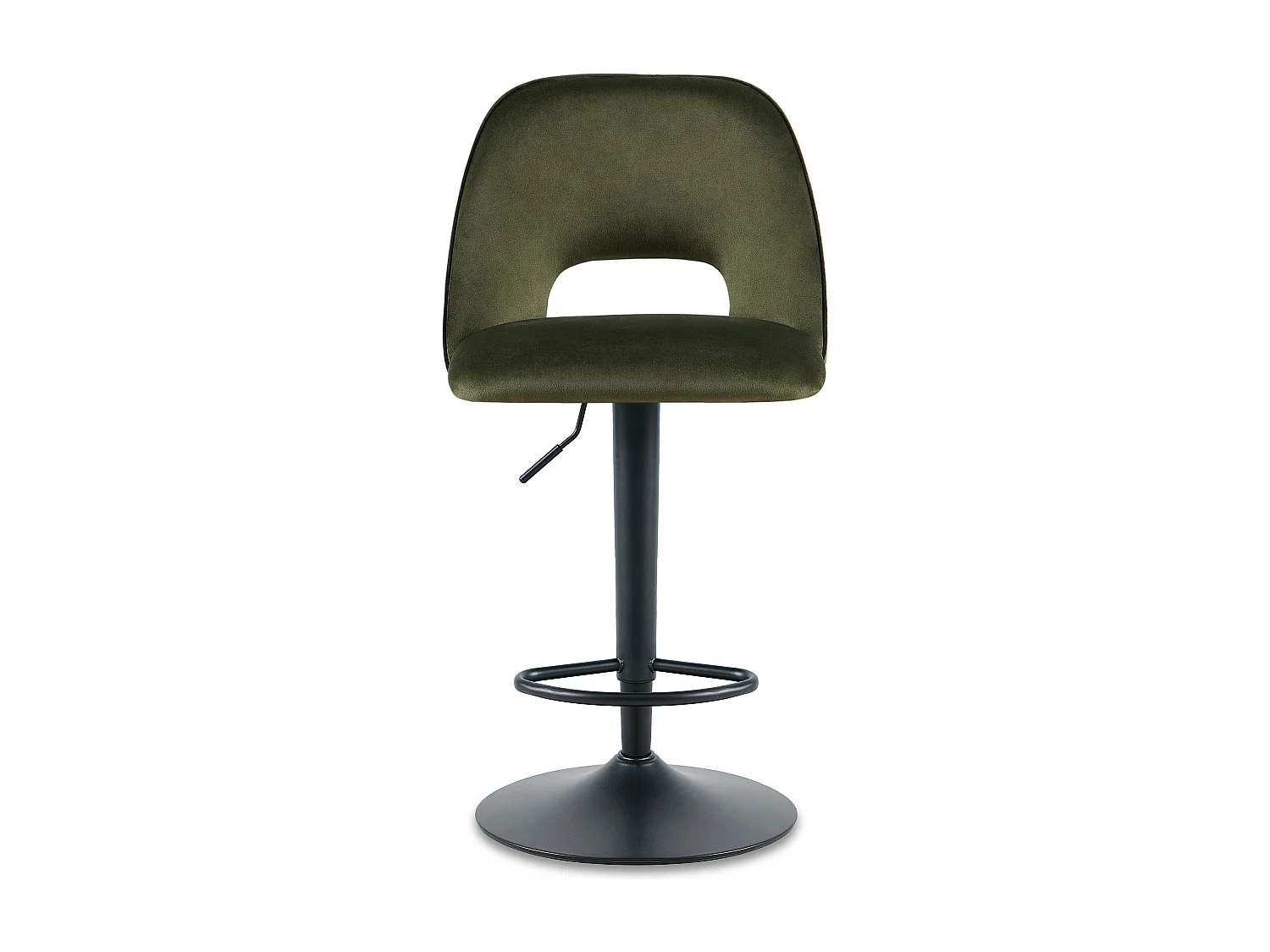SONARA Set of 1 Adjustable Velvet Upholstered Breakfast Bar Stools