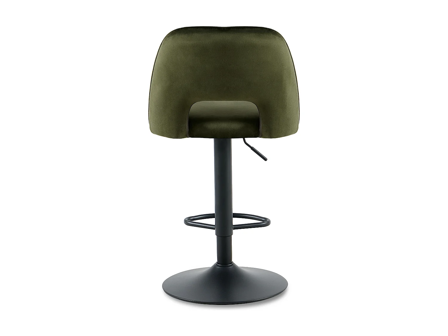 SONARA Set of 1 Adjustable Velvet Upholstered Breakfast Bar Stools