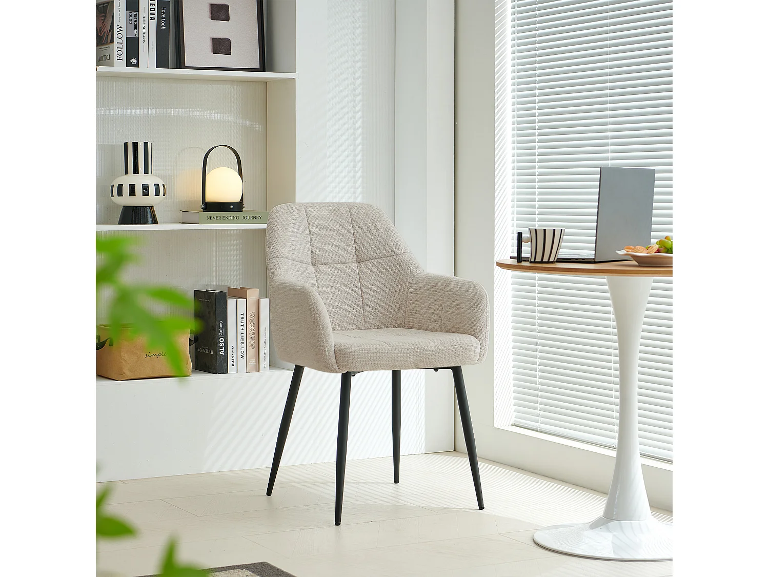 SONARA Dining Chair Set of 2, Water-Repellent  Plush Chenille Upholstered for Dining Room