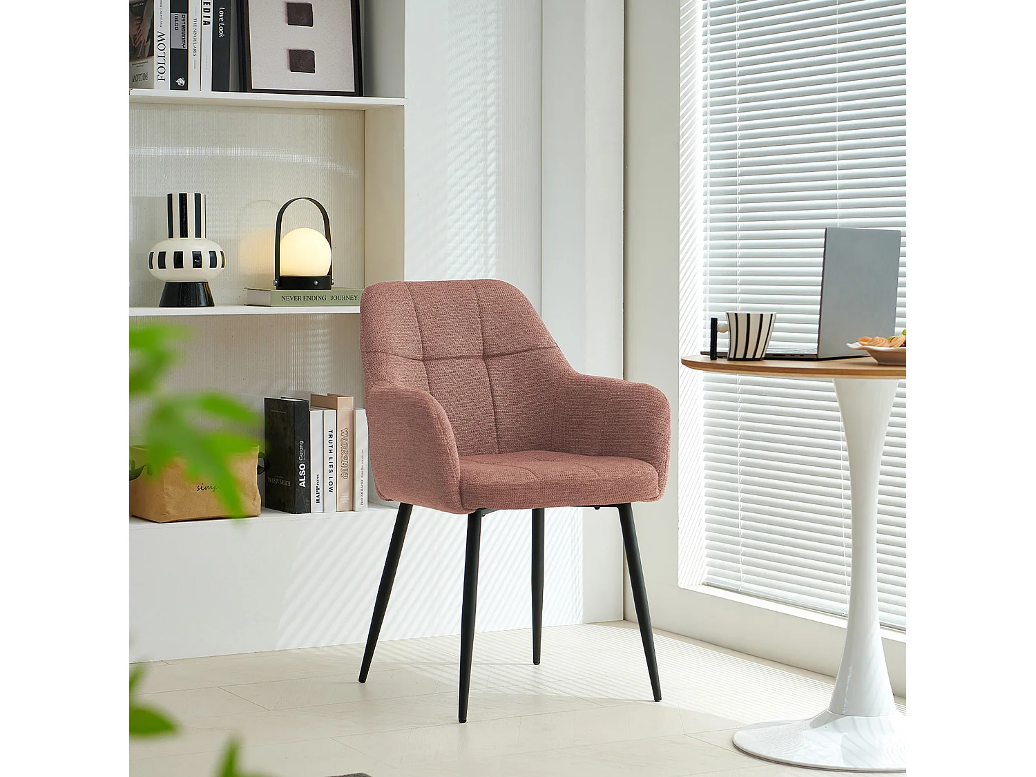 SONARA Dining Chair Set of 2, Water-Repellent  Plush Chenille Upholstered for Dining Room