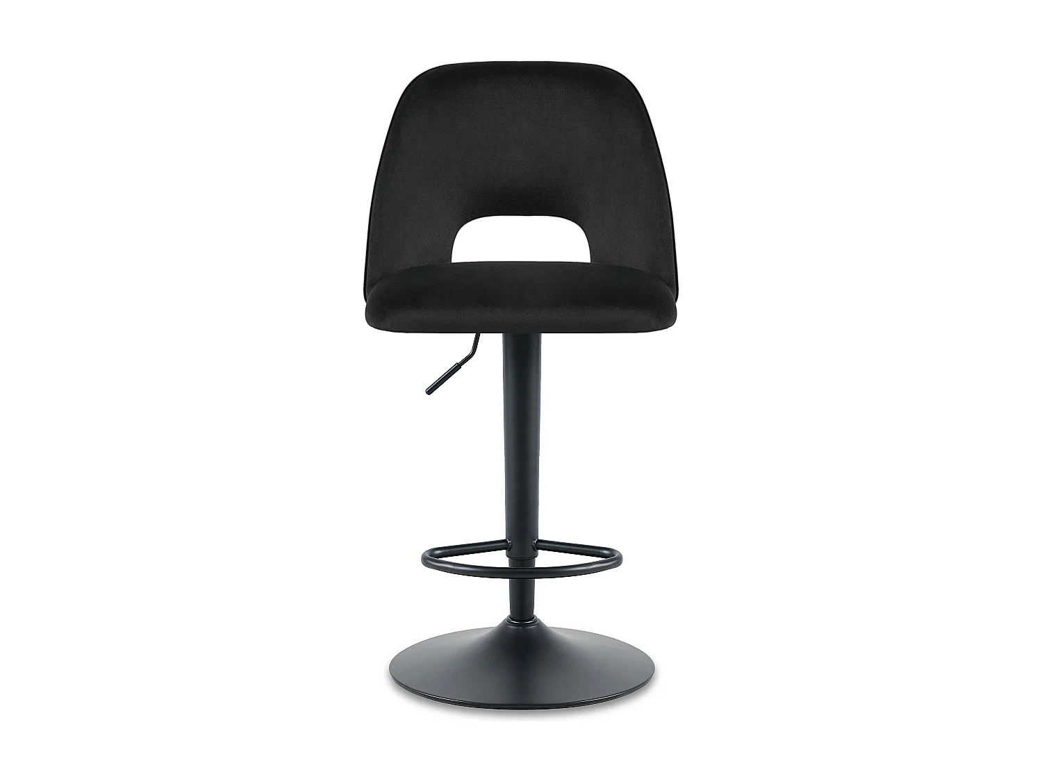 SONARA Set of 1 Adjustable Velvet Upholstered Breakfast Bar Stools
