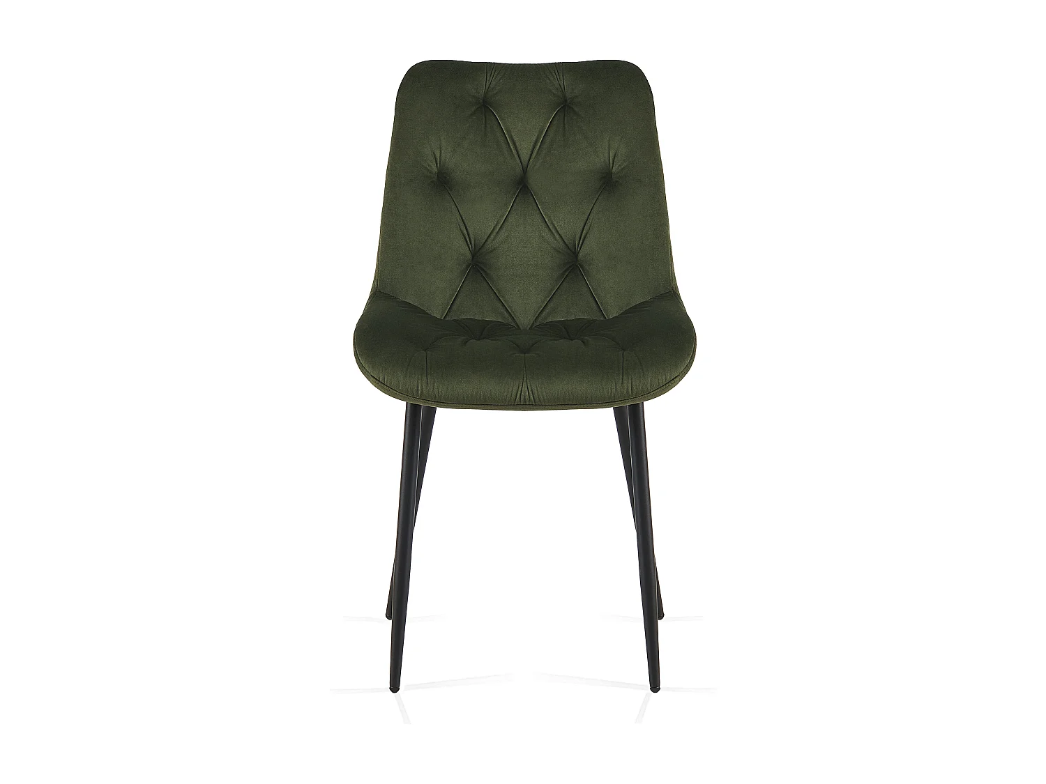 SONARA Modern Set of 2 Velvet Dining Chairs with Ergonomic Upholstered Seat