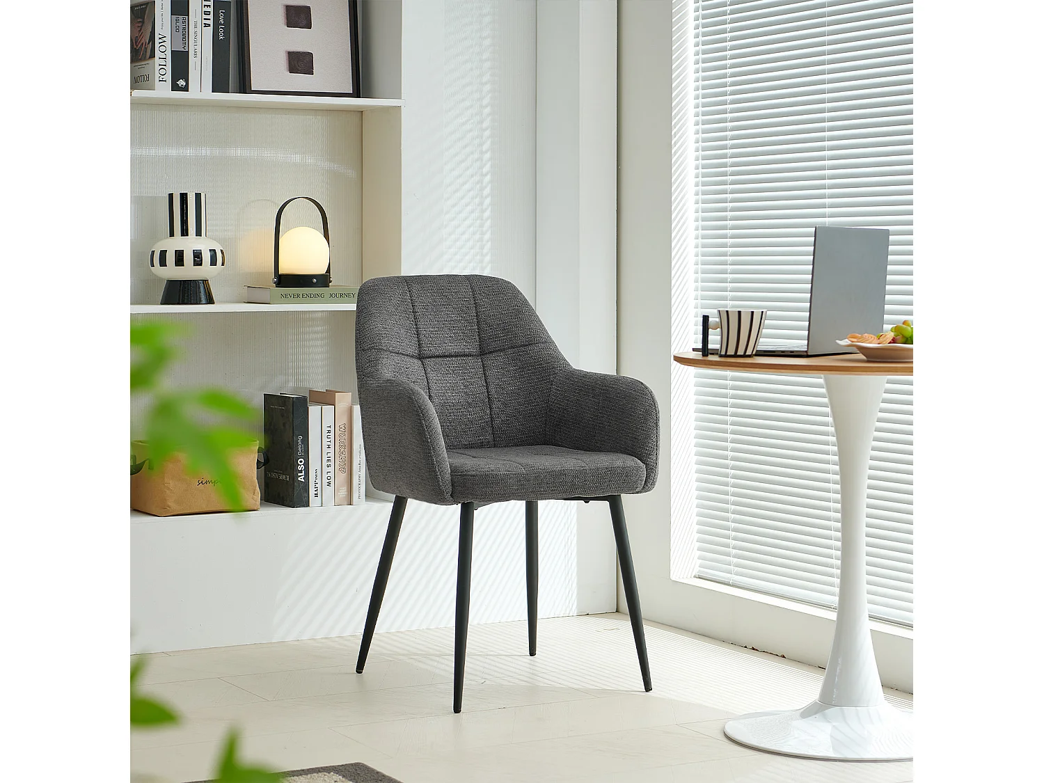 SONARA Dining Chair Set of 2, Water-Repellent  Plush Chenille Upholstered for Dining Room
