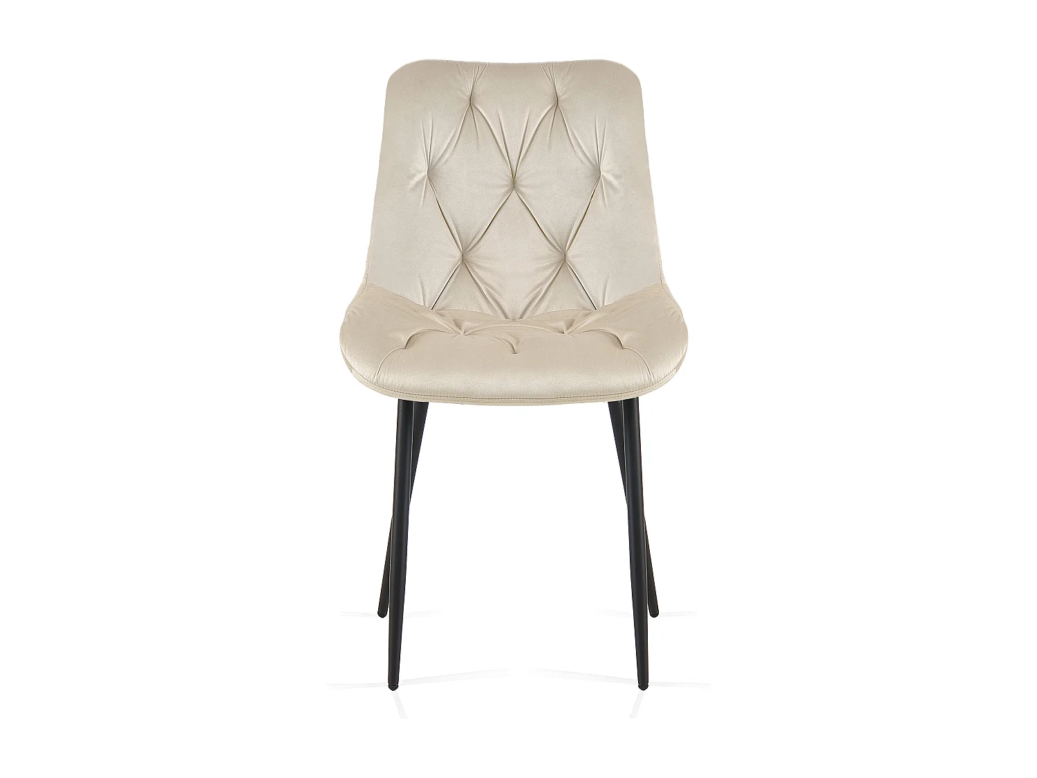 SONARA Modern Set of 2 Velvet Dining Chairs with Ergonomic Upholstered Seat