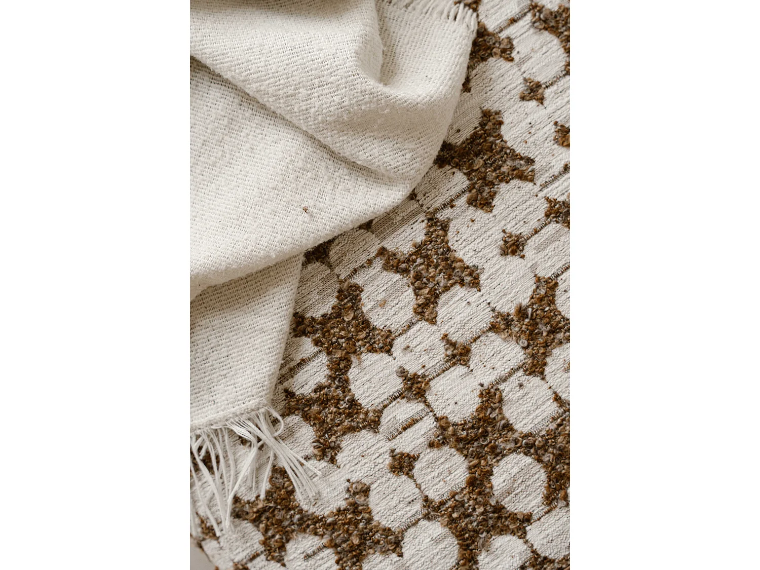 Zitbank 120 cm - beige - gewatteerde zitting - Indore Home
