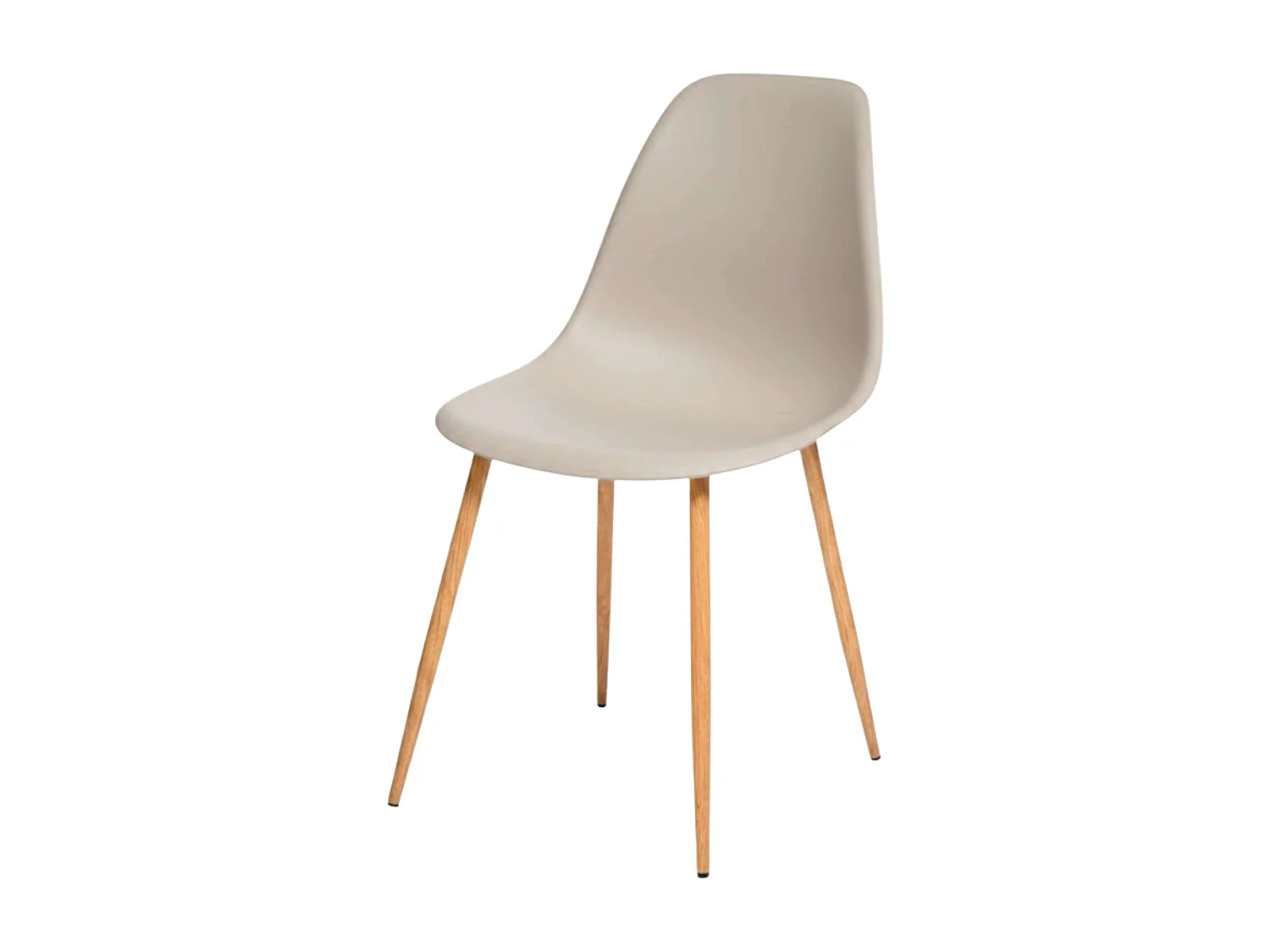 Conjunto Taho em bege e carvalho (2 cadeiras) 84x46x51 cm