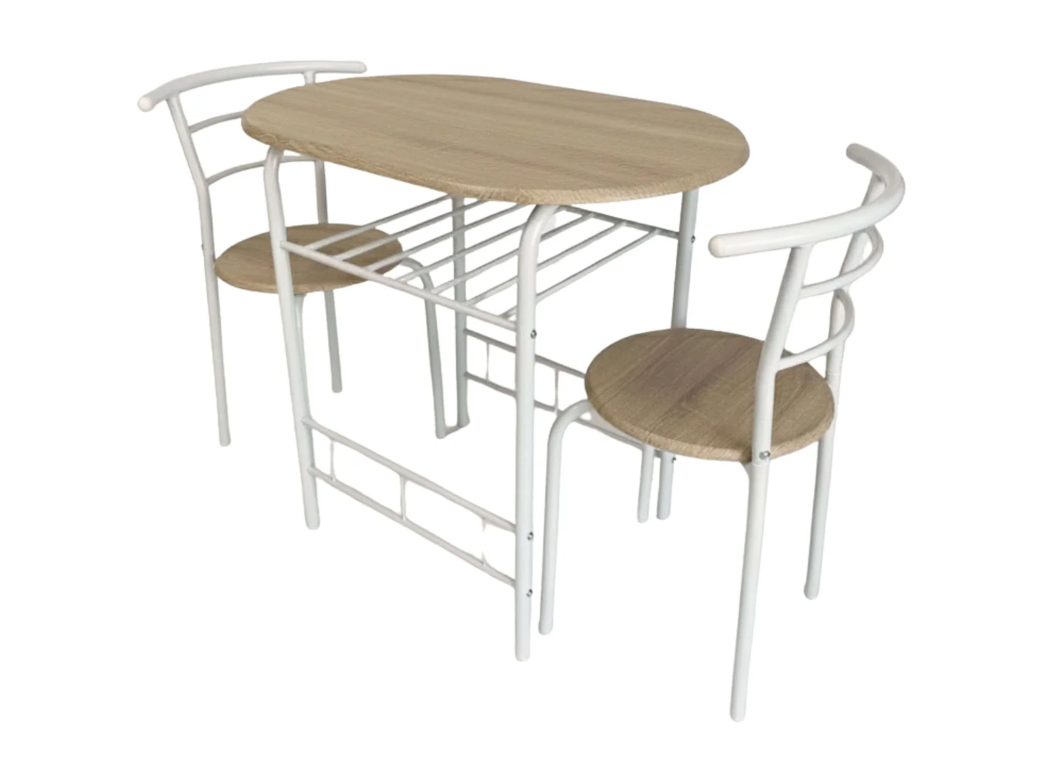 Conjunto de cozinha Butterfly em carvalho Sonoma e branco: Mesa 80x74,5x53 cm + 2 cadeiras