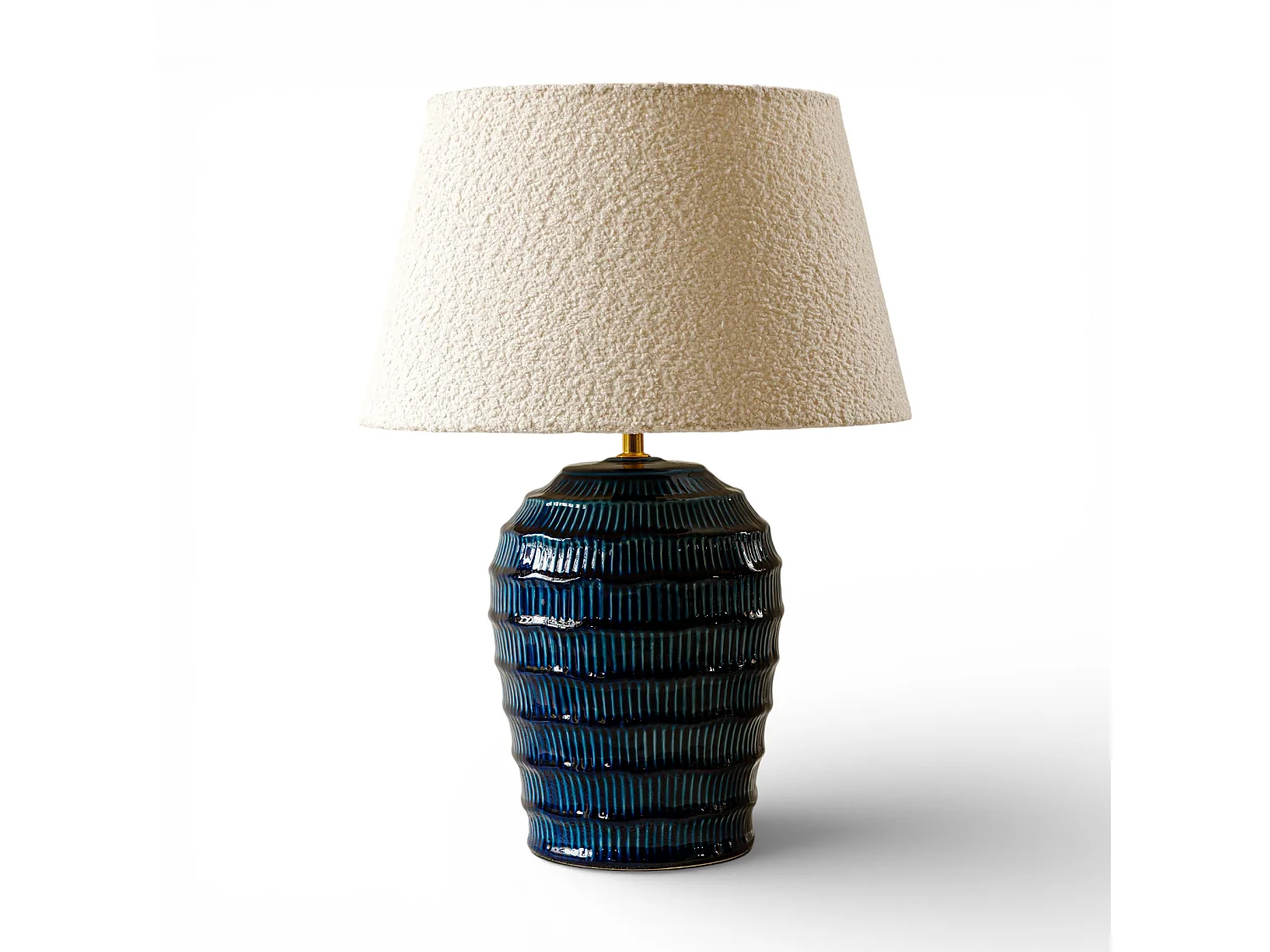 Tafellamp 52 cm - blauw - sculpturale tafellamp - Indore Home