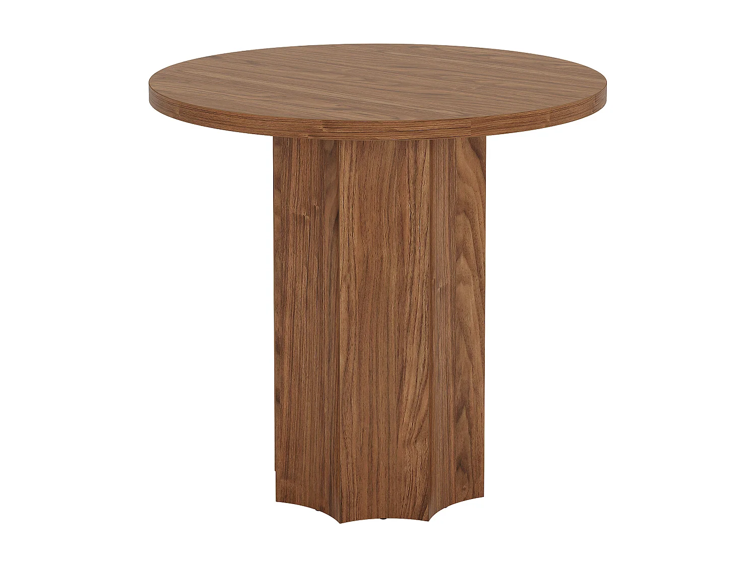 Table de salle à manger ronde pour 2 à 4 personnes, 80 cm de diamètre, avec pieds robustes. Petite table ronde gain de place pour la cuisine.