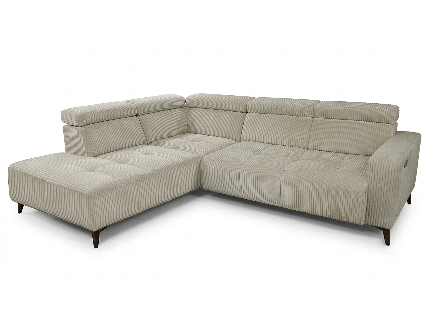 Narożnik Velvet ultra komfort – efekt chmury – miękka tkanina premium – funkcja relax