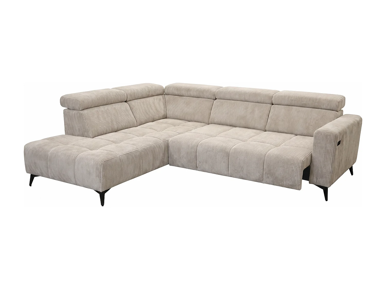 Canapé d’angle Felicity confort profond  – tissu premium – salon moderne