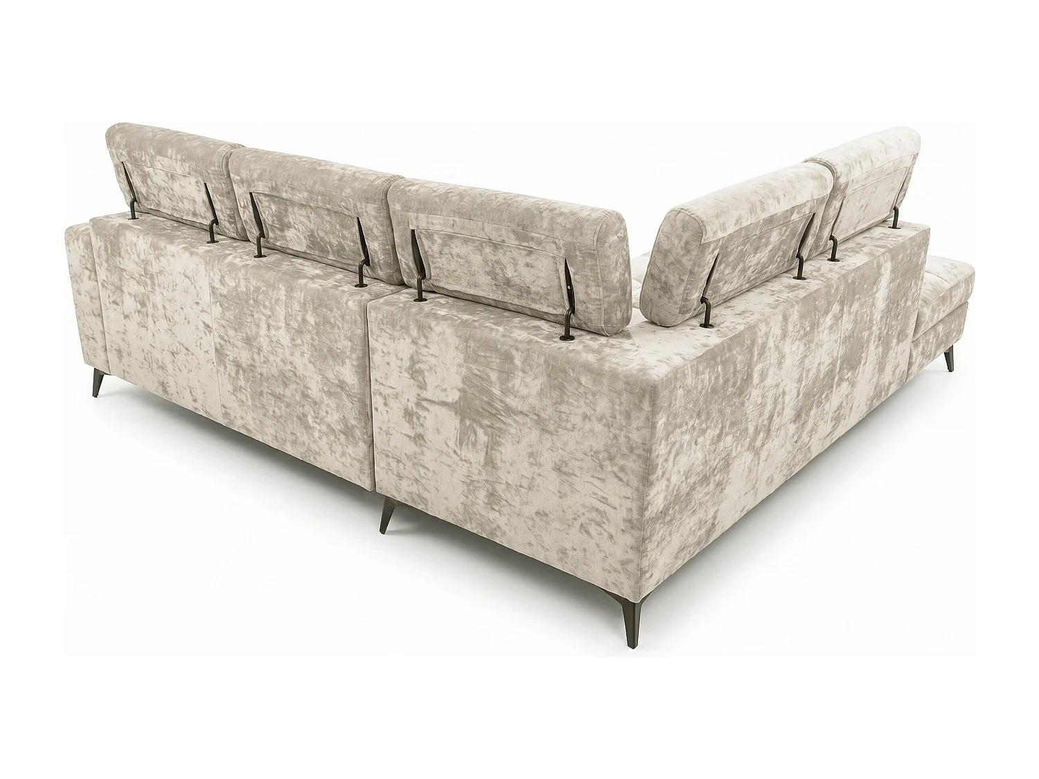 Canapé d’angle Velvet confort profond – effet nuage (cloud sofa) – tissu premium – salon moderne