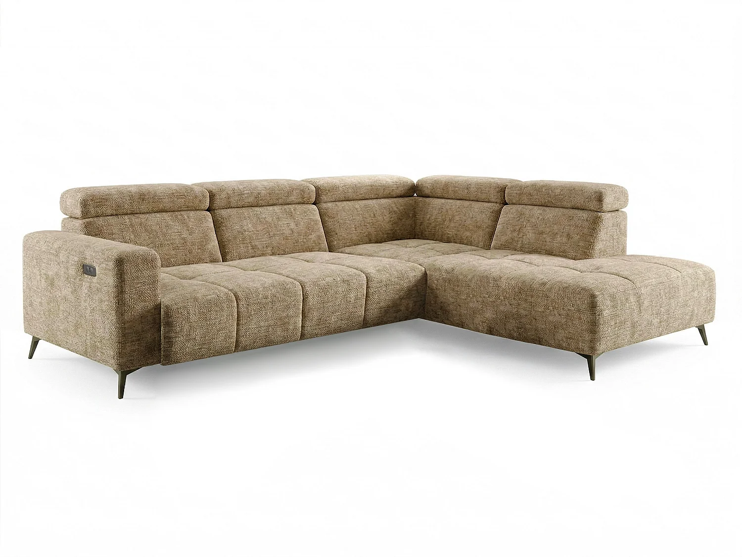 Canapé d’angle Velvet confort profond – effet nuage (cloud sofa) – tissu premium – salon moderne