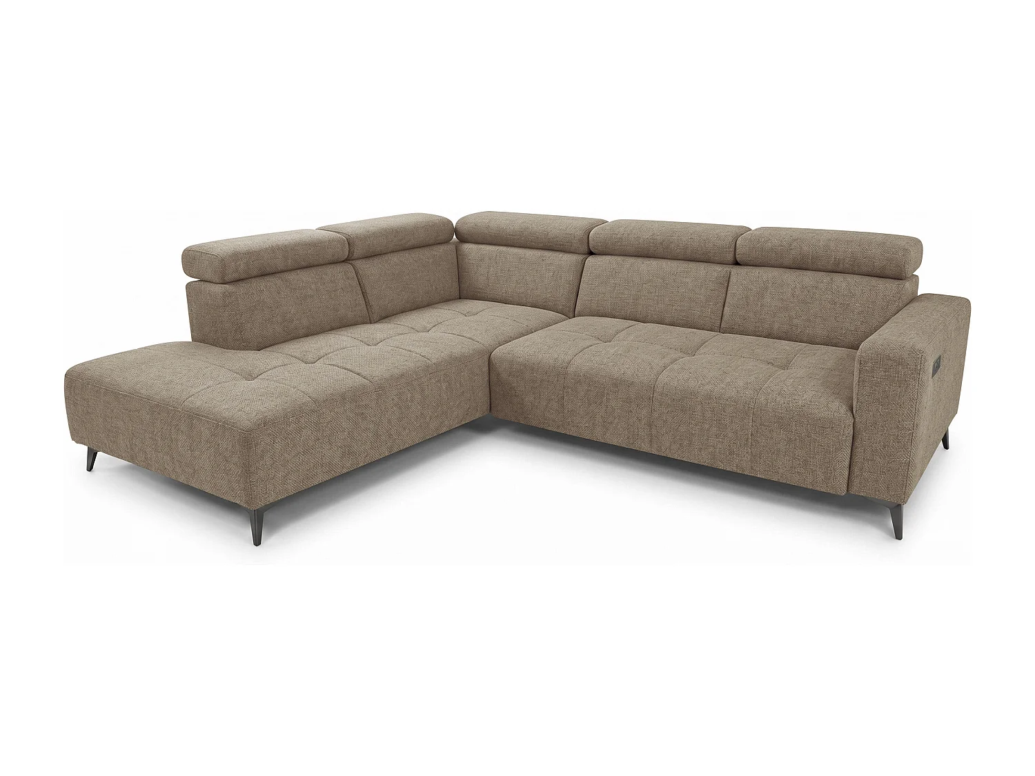 Narożnik Velvet ultra komfort – efekt chmury – miękka tkanina premium – funkcja relax