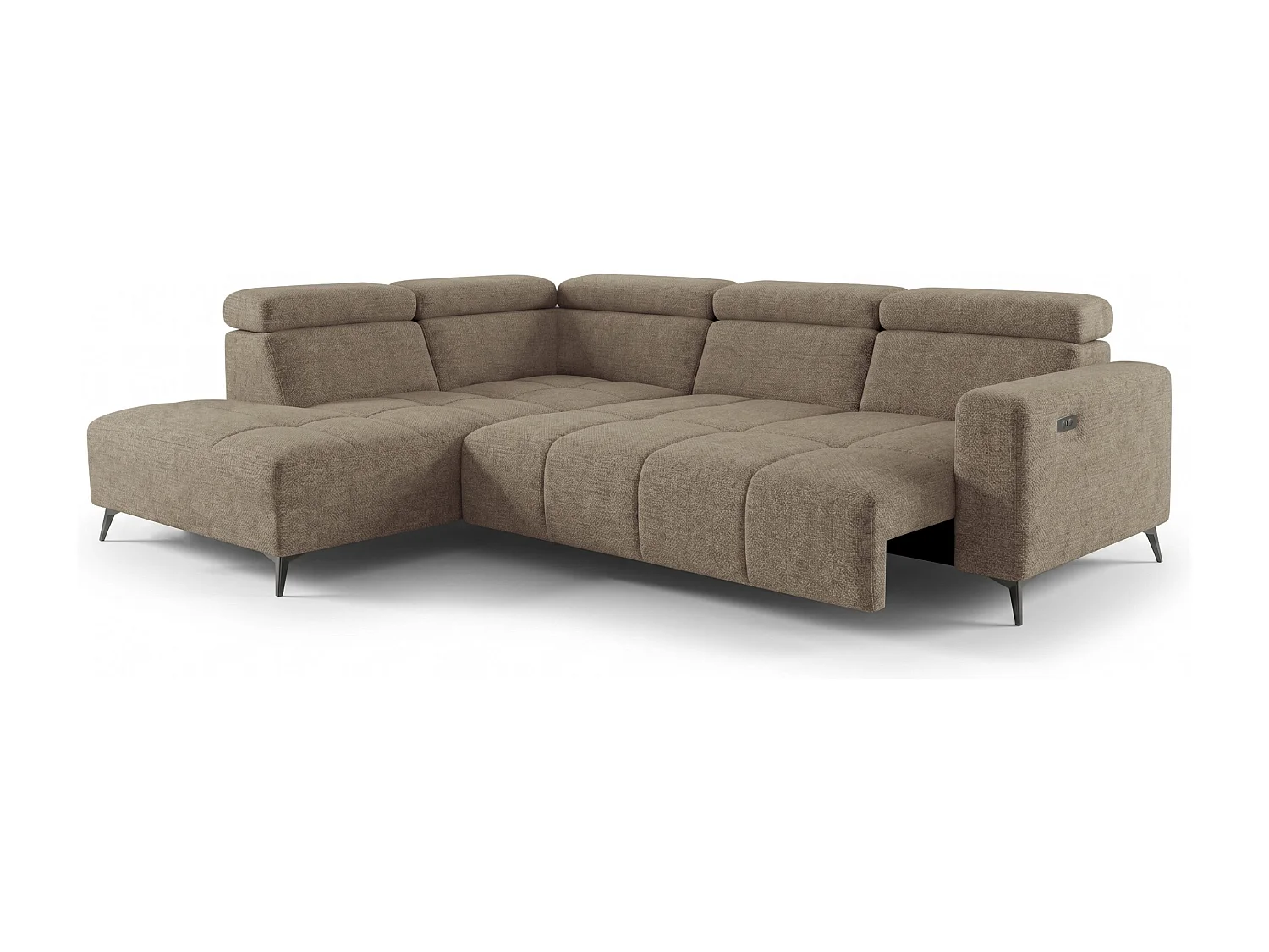 Narożnik Velvet ultra komfort – efekt chmury – miękka tkanina premium – funkcja relax