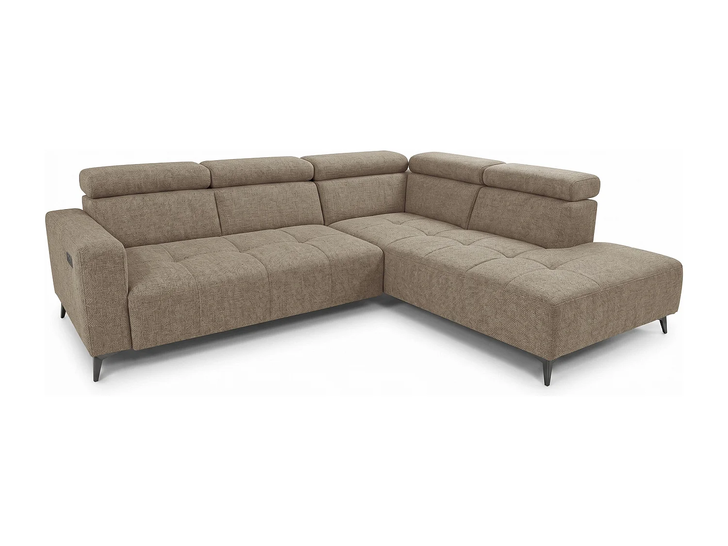 Narożnik Velvet ultra komfort – efekt chmury – miękka tkanina premium – funkcja relax