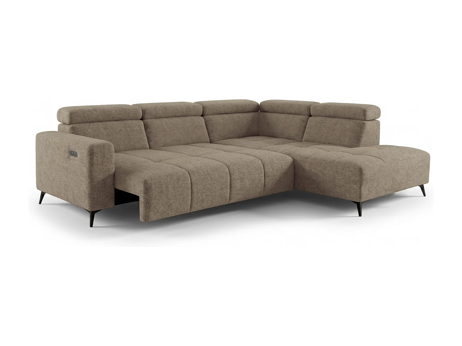 Narożnik Velvet ultra komfort – efekt chmury – miękka tkanina premium – funkcja relax