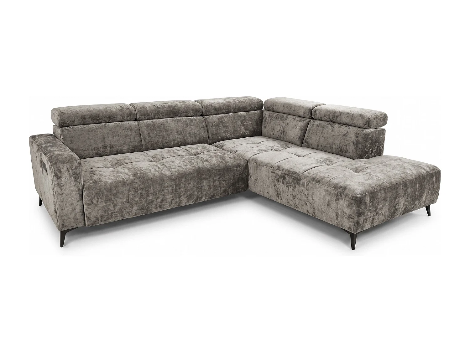 Narożnik Velvet ultra komfort – efekt chmury – miękka tkanina premium – funkcja relax