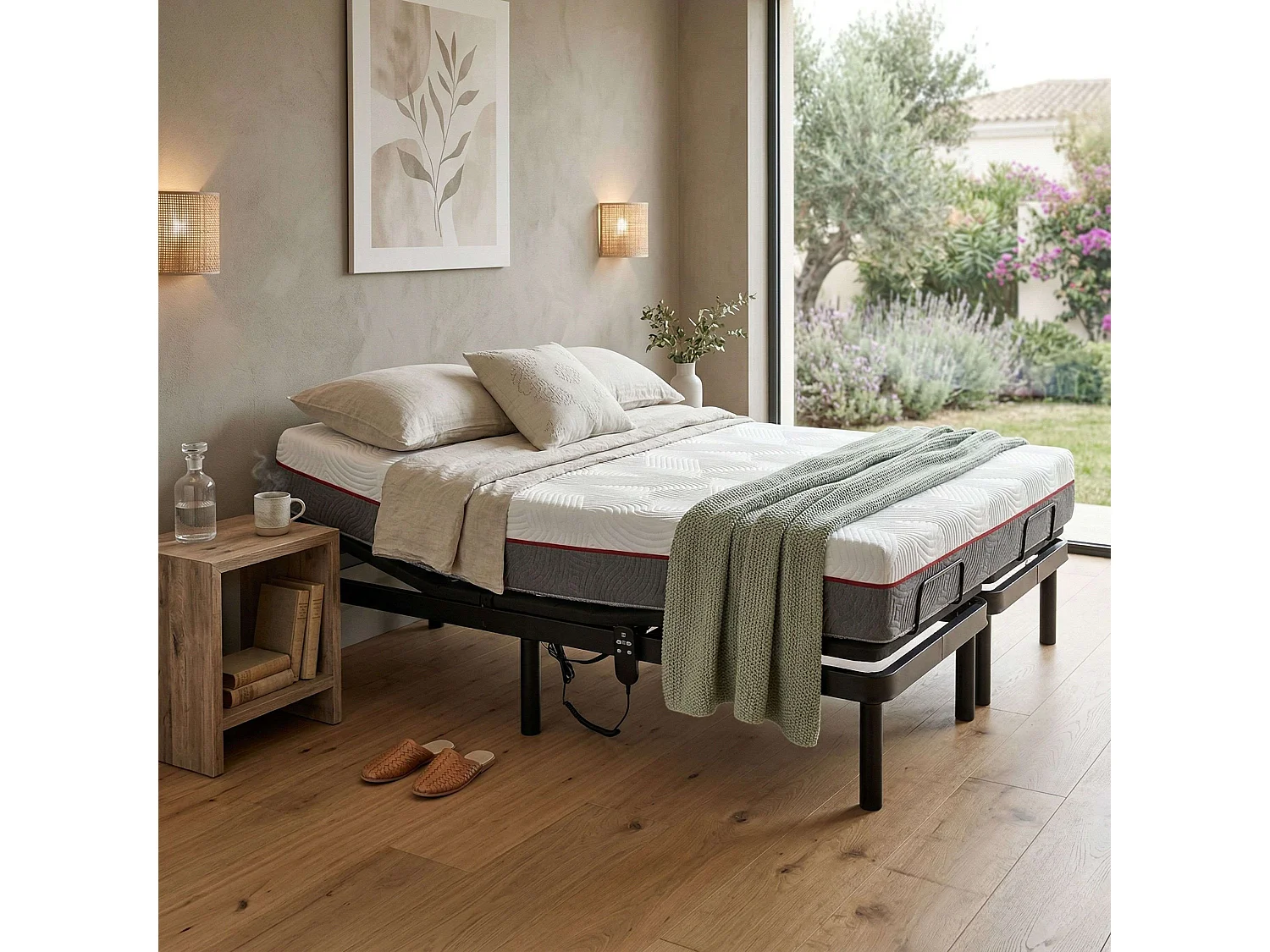 Colchão Nert viscoelástico Air Flow com núcleo flexível, 135x190 cm