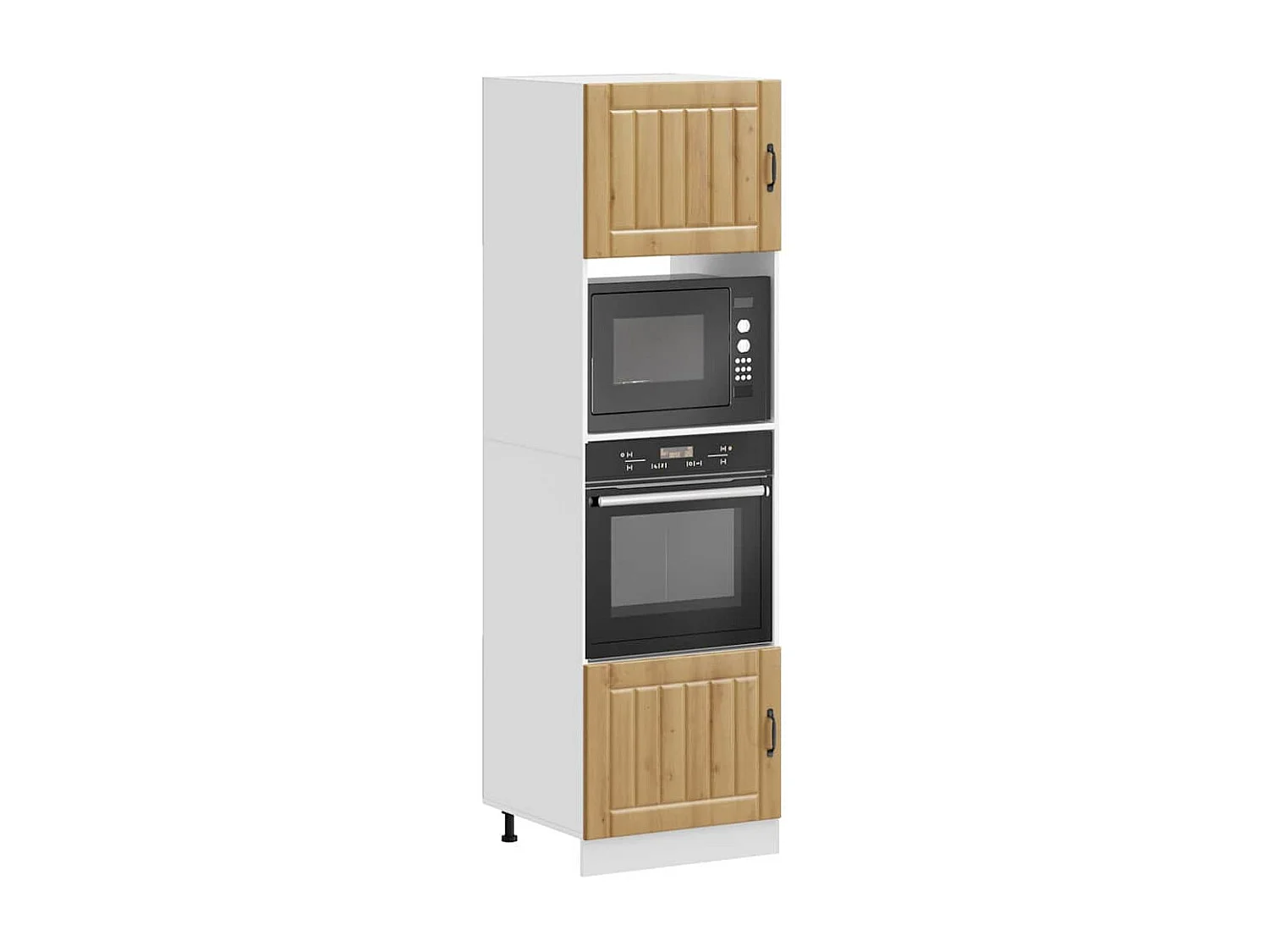 Meubles de four 2 pièces Chêne artisanal Bois d'ingénierie
