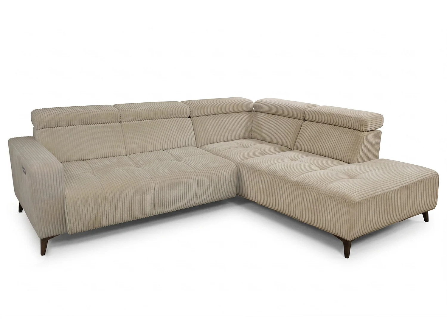 Canapé d’angle Velvet confort profond – effet nuage (cloud sofa) – tissu premium – salon moderne