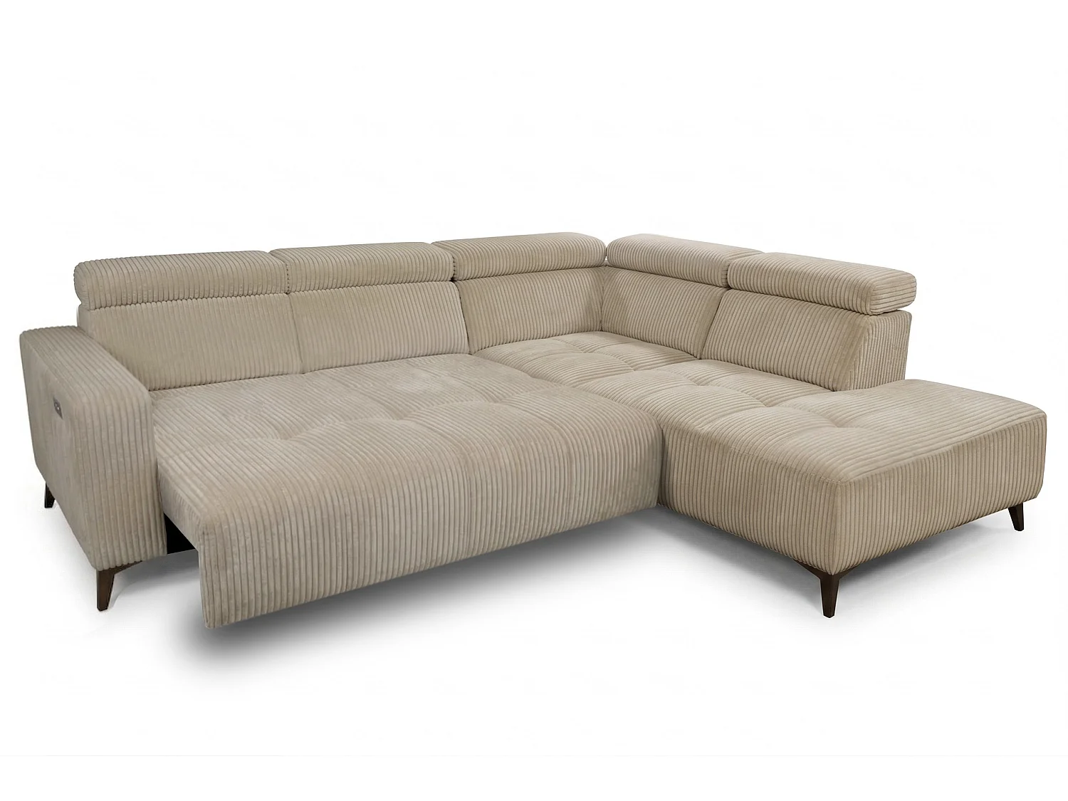 Canapé d’angle Velvet confort profond – effet nuage (cloud sofa) – tissu premium – salon moderne