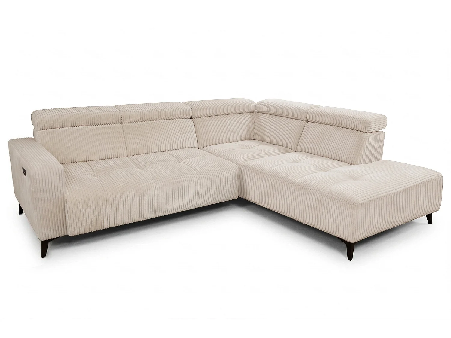 Canapé d’angle Velvet confort profond – effet nuage (cloud sofa) – tissu premium – salon moderne