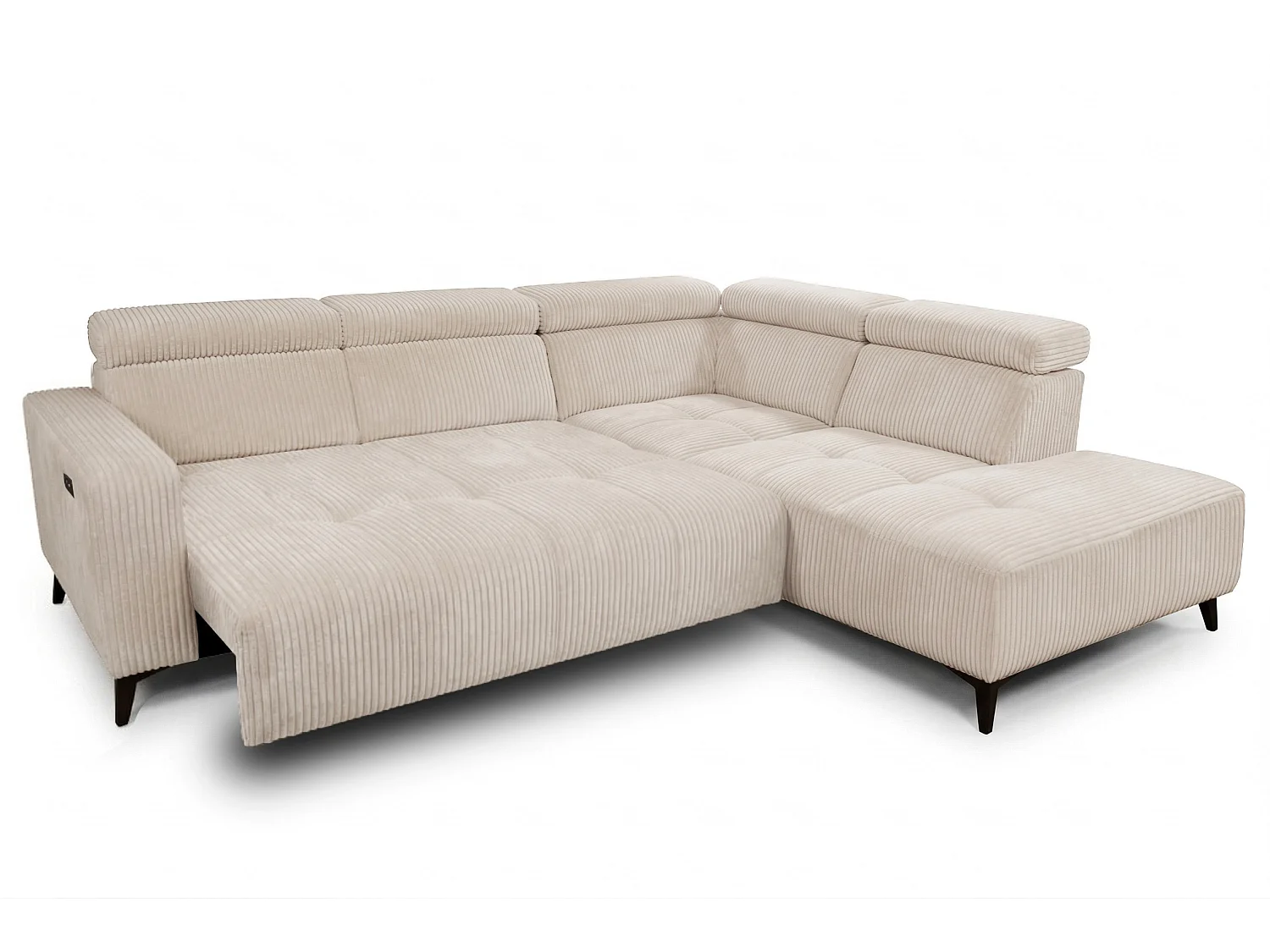 Canapé d’angle Velvet confort profond – effet nuage (cloud sofa) – tissu premium – salon moderne